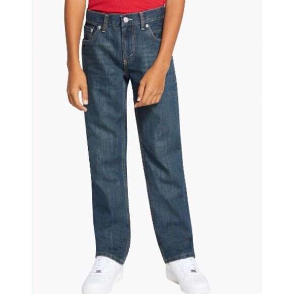 LEVI's 505 REGULAR JEANS BOYS Size 8 Regular W 24 X L22 - Picture 2 of 3